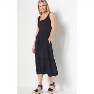 Jason Wu Black Midi Sun Dress